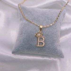 Initial Crown Necklace
